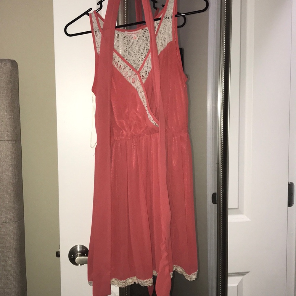Pink lace dress